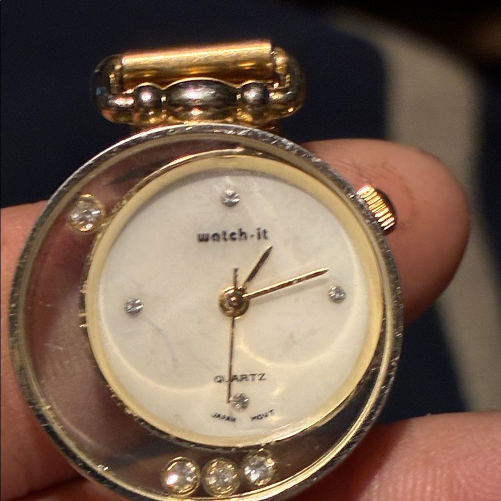 Gold and Silver Watch-It Quartz Watch
